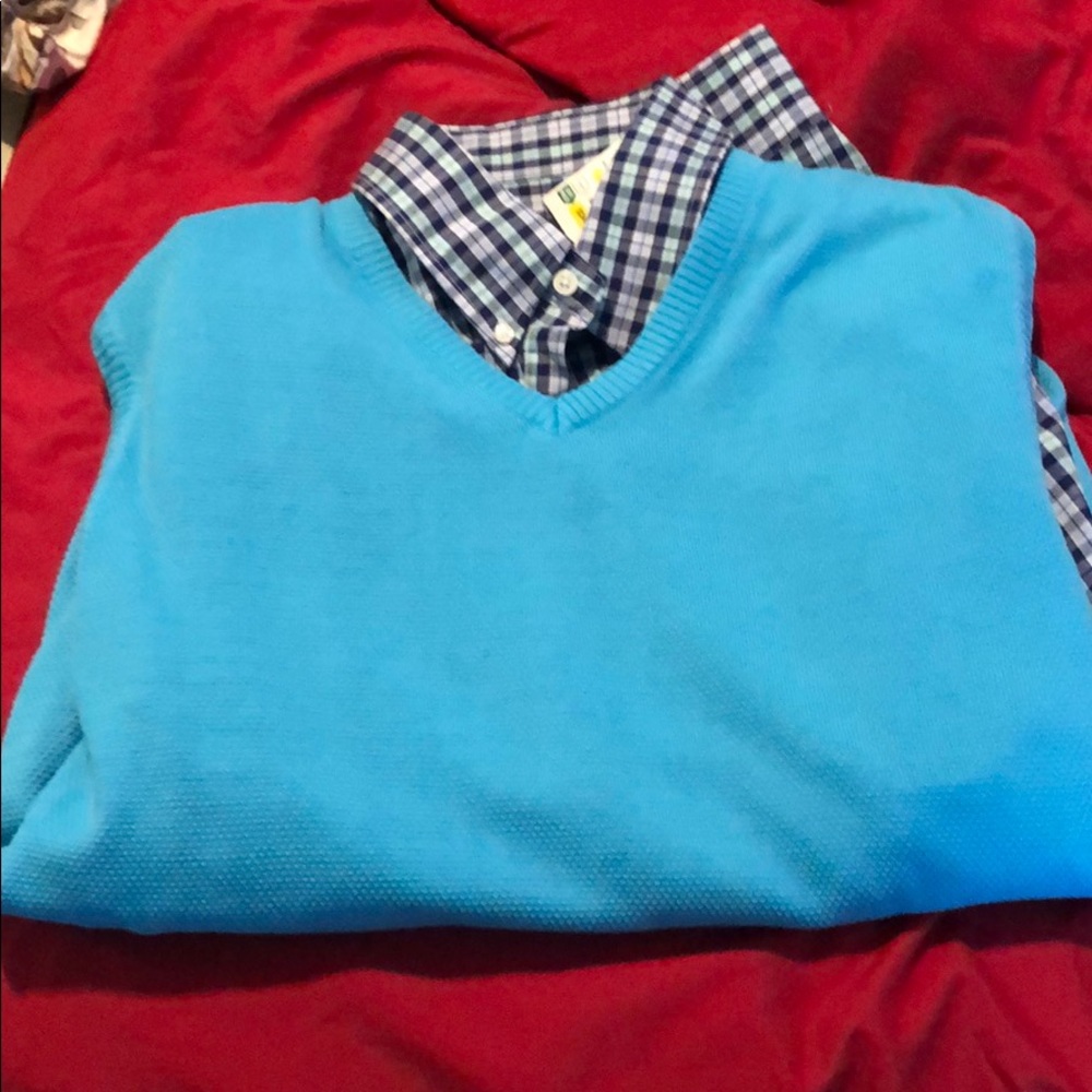 Shirt with matching sweater